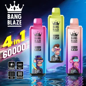 BANG BLAZE 60K 4-in-1 – 60,000 Puffs | Type-C | Digital Display | 650mAh Battery