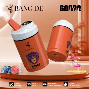 Bang De 60K – 3-in-1 Flavors | Dual Coils | 60,000 Puffs | Type-C & Smart Display