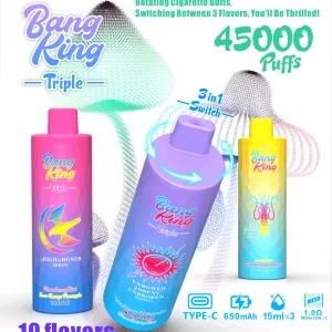 Bang King Triple 45000 – 45000 Puffs 3 Flavors One Powerful Device