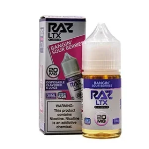 Bangin' Sour Berries - 20mg - Pod Juice x Raz LTX - 30mL