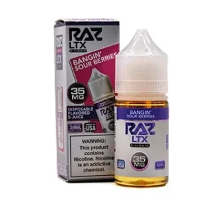 Bangin' Sour Berries - 35mg - Pod Juice x Raz LTX - 30mL