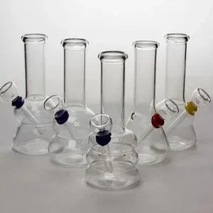 Clear 6" Glass Water Bong