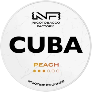 Cuba White Line Peach Nicotine Pouches 10mg (5 Pack)