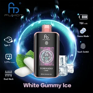 Fumot Tornado 25000 – 25,000 Puffs, TFT Screen, Touch Switch, Dual Mesh, Game Mode