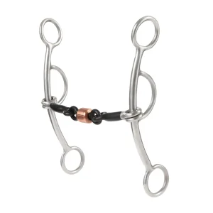 Gag Bit, 5" Sweet Iron Mouth with Copper Roller