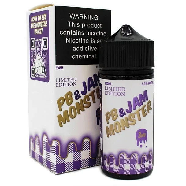 Grape - PB And Jam Monster - 100mL - 3mg