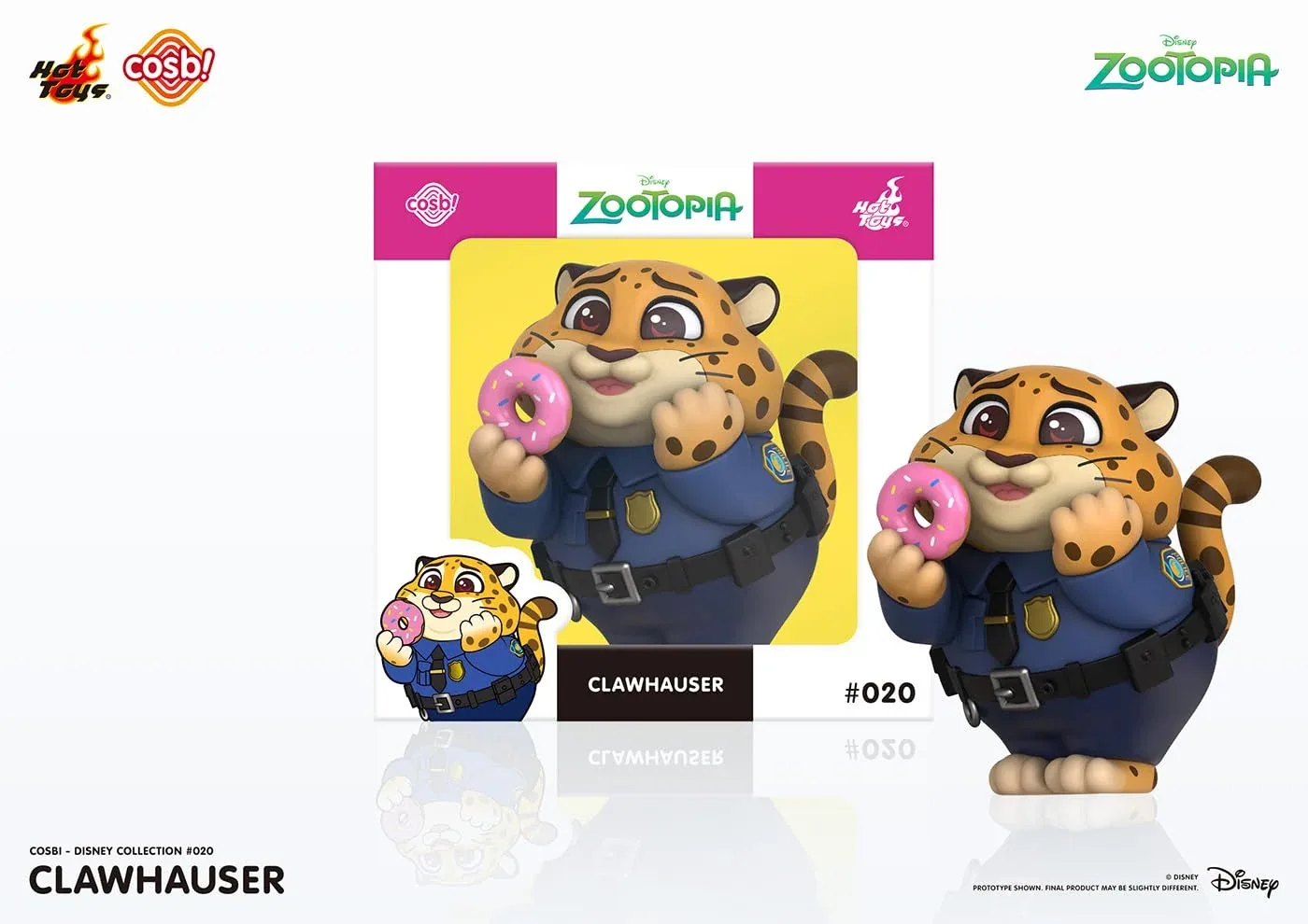 Hot Toys Cosbi Disney Clawhauser Figure - Zootopia Collection 020 Japan Official - Image 2