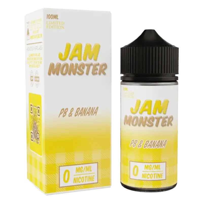 Jam Monster – PB & Banana – 100ML E-Liquid