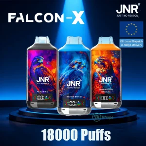 JNR FALCON X 18000 – 18,000 Puffs Dual Mesh Vape with LED Display & 24ml E-liquid- EU WAREHOUSE