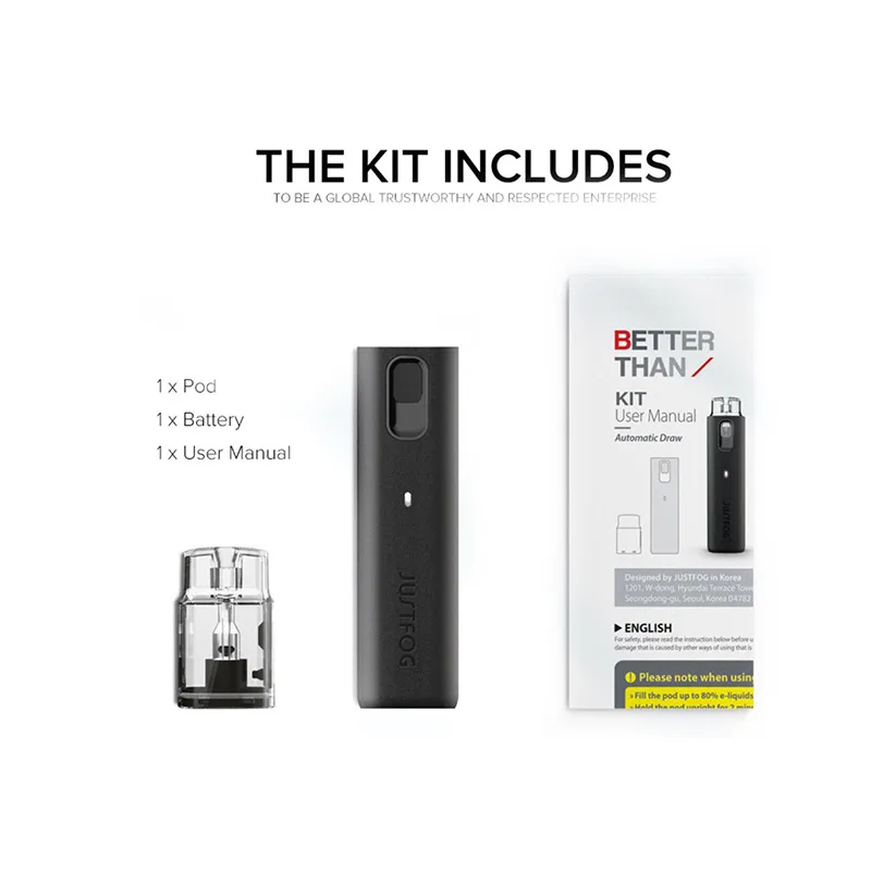 JUSTFOG BETTER THAN 1.9ml Pod Systems - Image 2