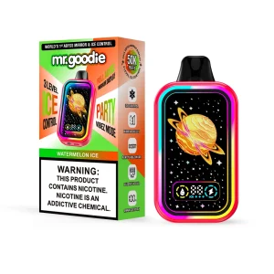 Mr.Goodie LN2424 – 50,000 Puffs Vape with Dual Mesh Coils|Mirror Display & 40ml E-Liquid