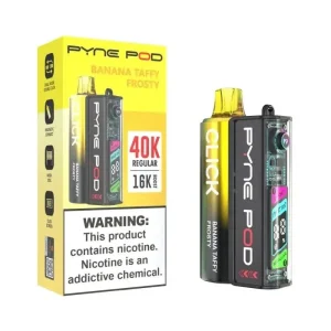 Pyne Pod Click 40K Disposable Vape Kit (5%, 40000 Puffs) - Banana Taffy Frosty