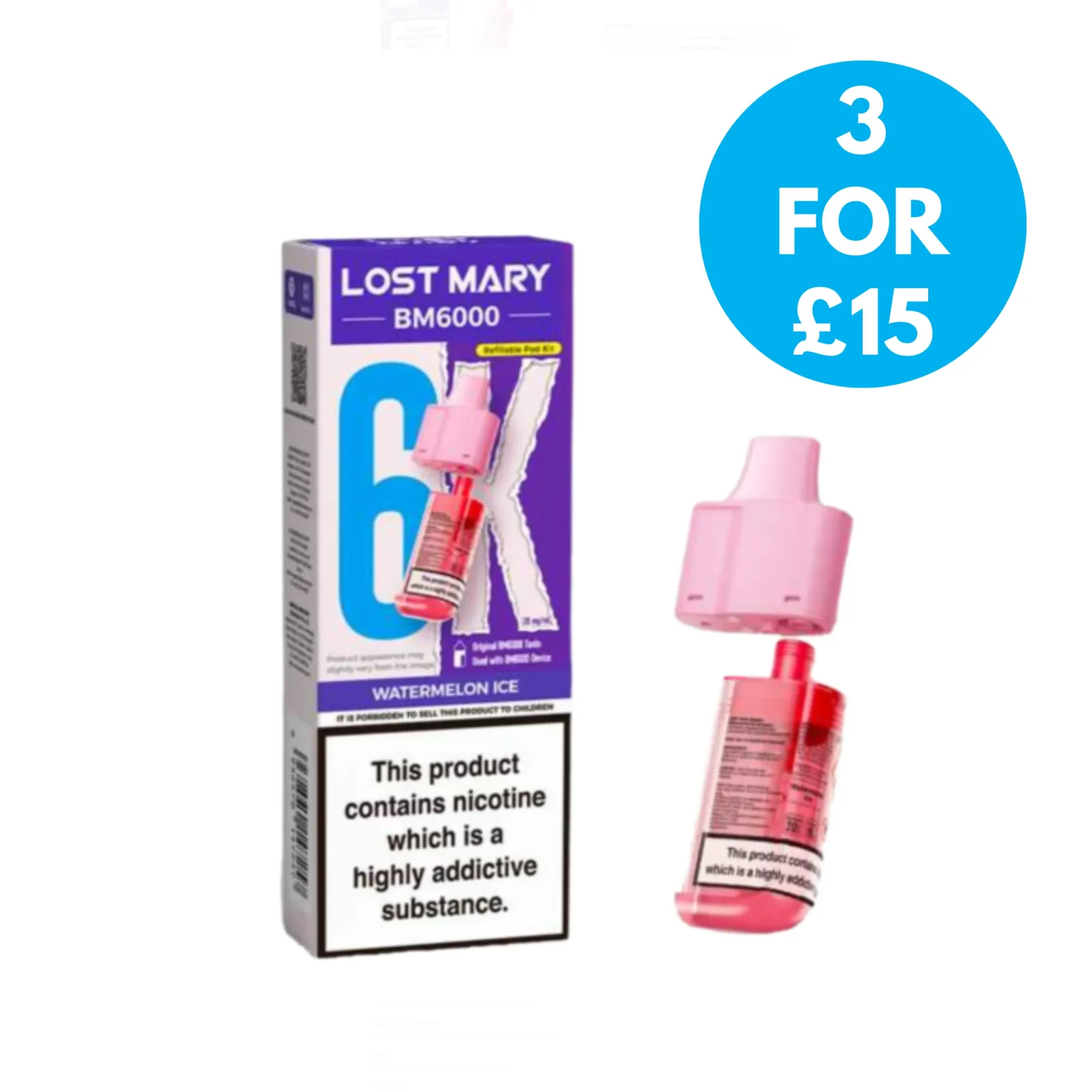 Lost Mary (2%) BM6000 Refill Replacement Pods