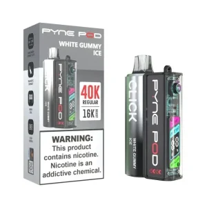 Pyne Pod Click 40K Disposable Vape Kit (5%, 40000 Puffs) - White Gummy Ice