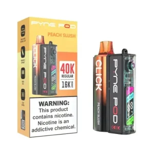 Pyne Pod Click 40K Disposable Vape Kit (5%, 40000 Puffs) - Peach Slush