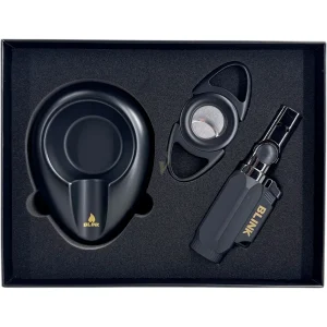 Blink Black Ash Tray Set