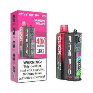 Pyne Pod Click 40K Disposable Vape Kit (5%, 40000 Puffs) - Dragon Melon