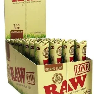 RAW Organic Hemp Cones 1 1/4 6pcs
