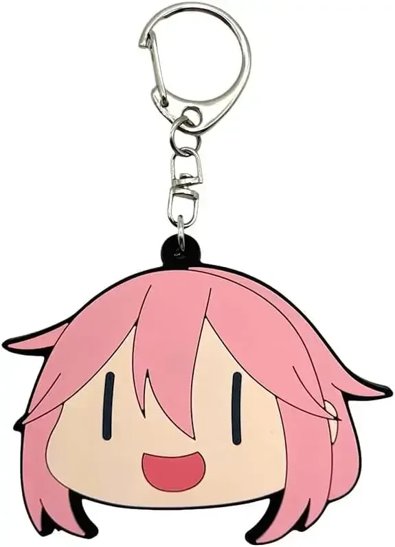 Soup Yurucamp Season 3 Nadeshiko Rubber Keychain Anime Charm