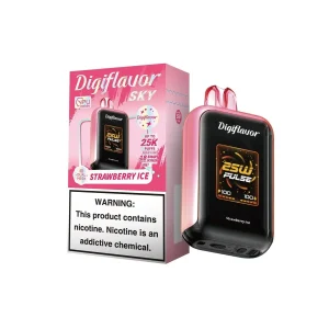 Strawberry Ice - Geek Bar Digiflavor Skyview 25k Disposable Vape