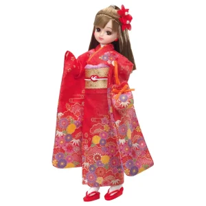 Takara Tomy Licca-Chan Doll Ld-30 Kimono Dress-Up Toy for Ages 3+