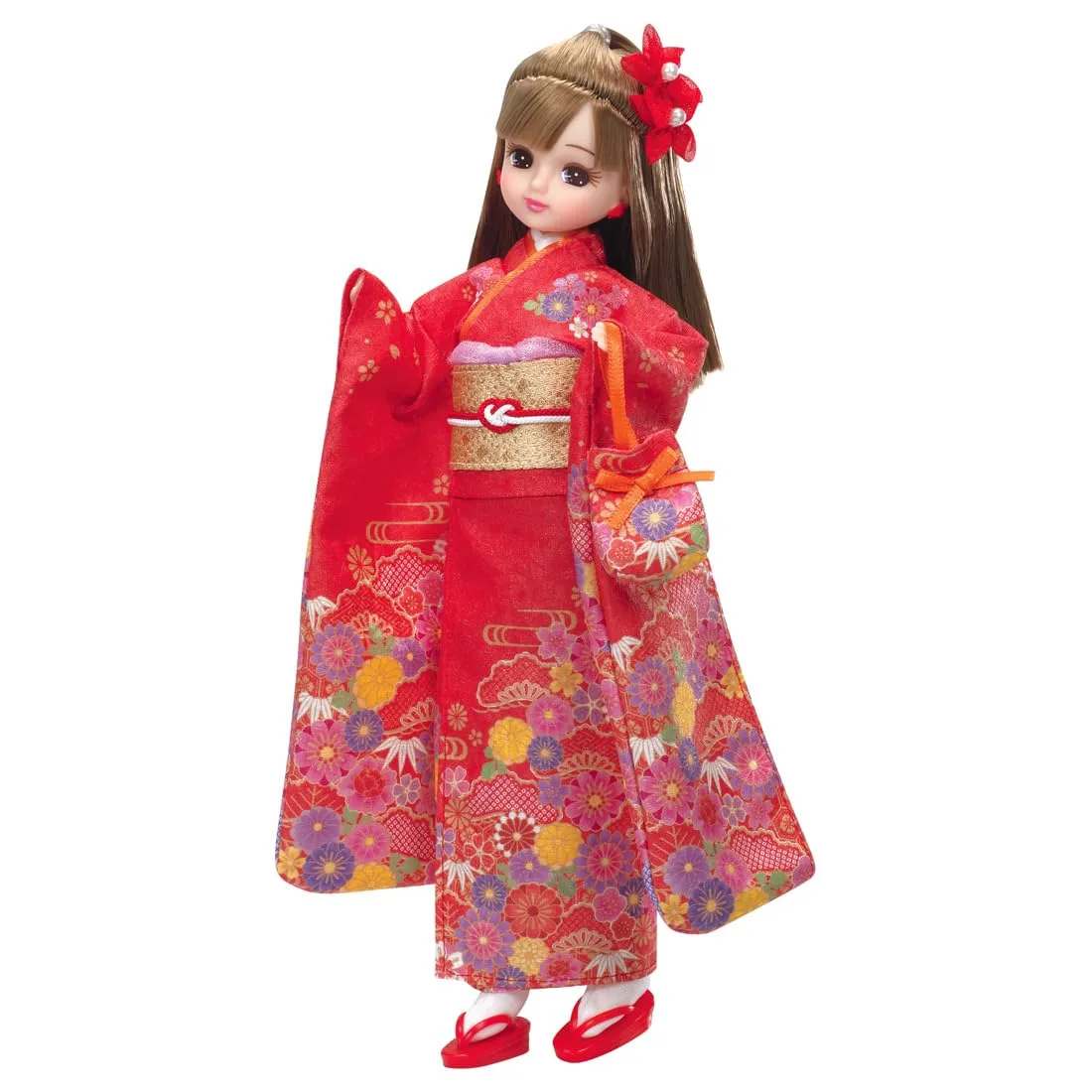 Takara Tomy Licca-Chan Doll Ld-30 Kimono Dress-Up Toy for Ages 3+