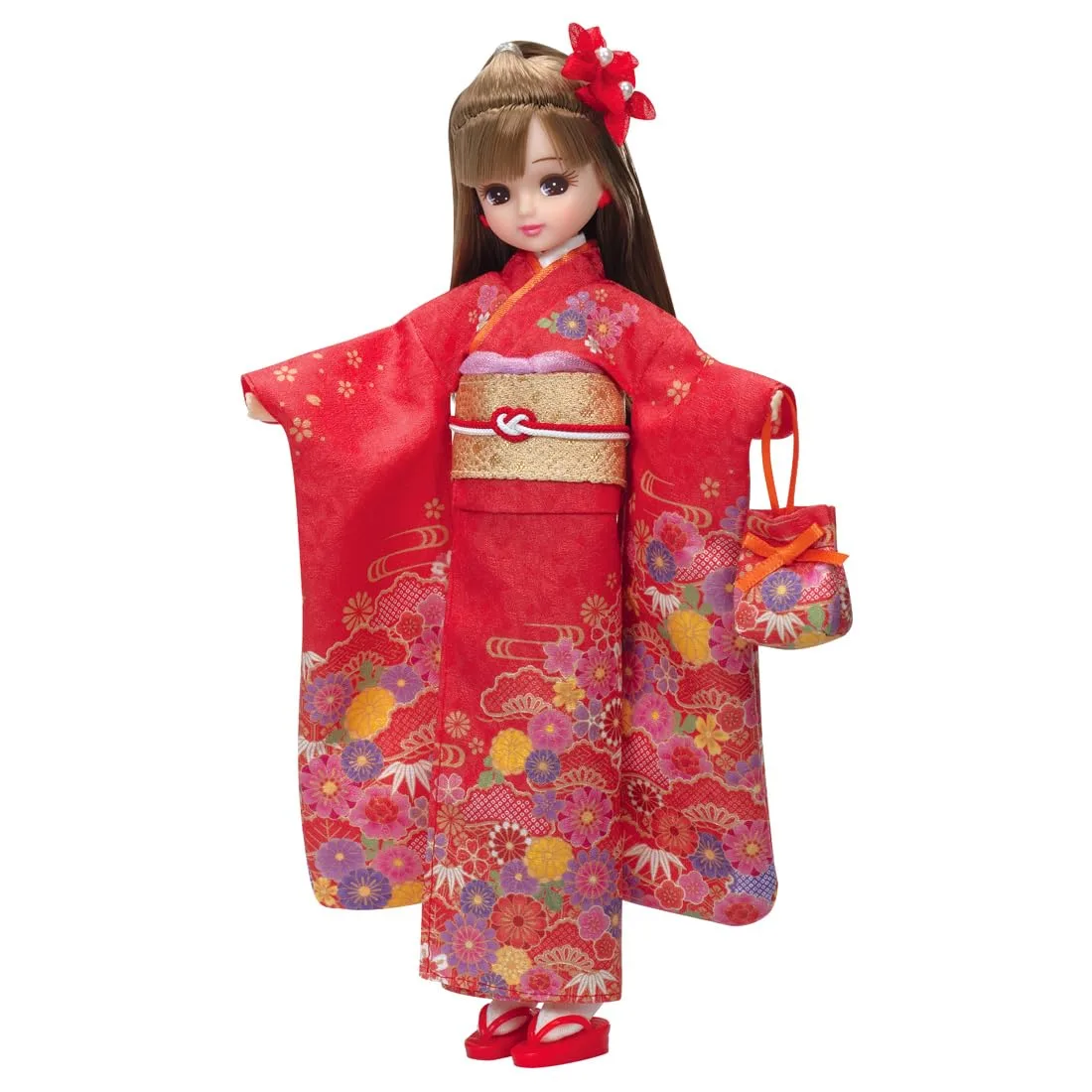 Takara Tomy Licca-Chan Doll Ld-30 Kimono Dress-Up Toy for Ages 3+ - Image 2