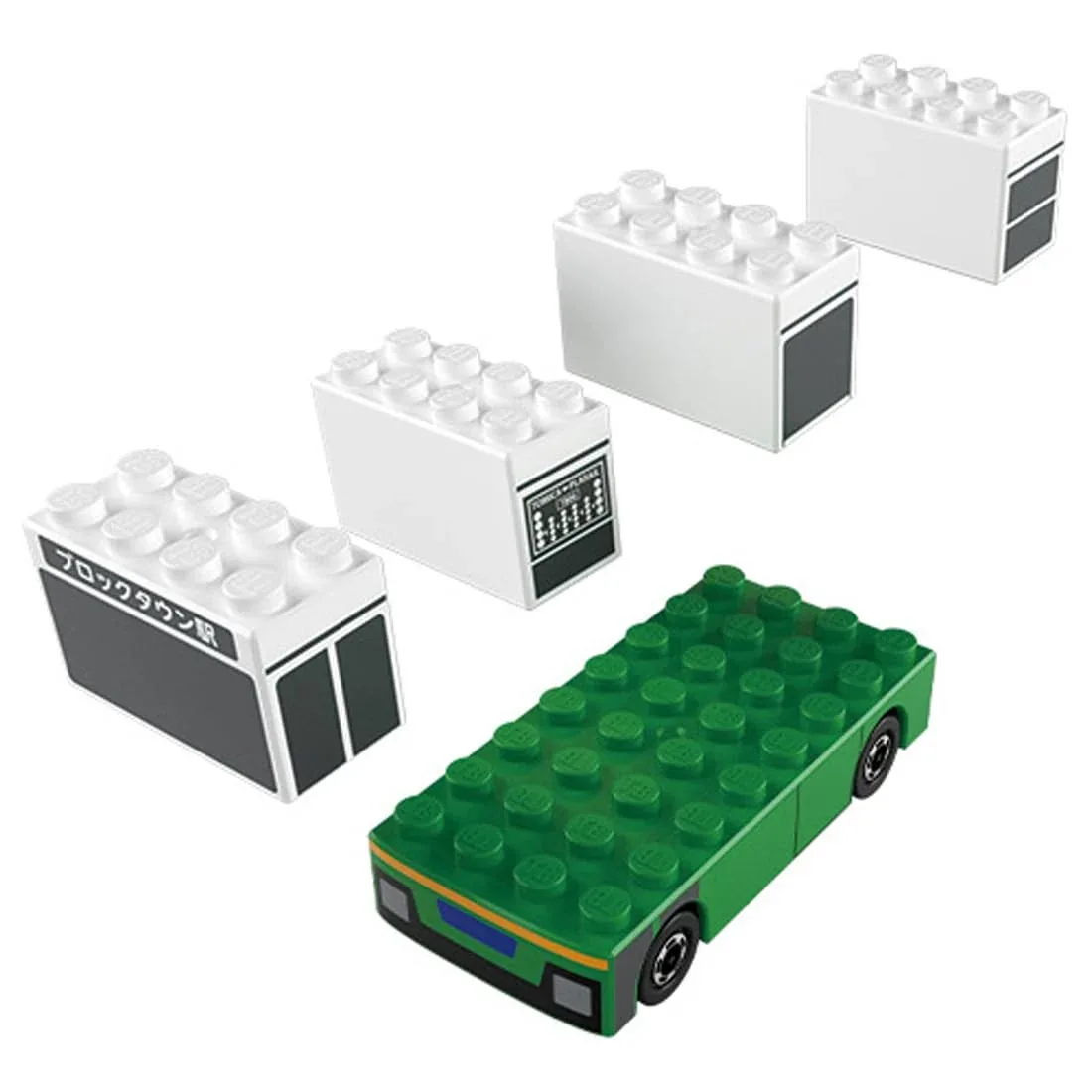 Takara Tomy Tomica Plarail Blocks Route Bus Toy for Kids Ages 3+ - Image 2