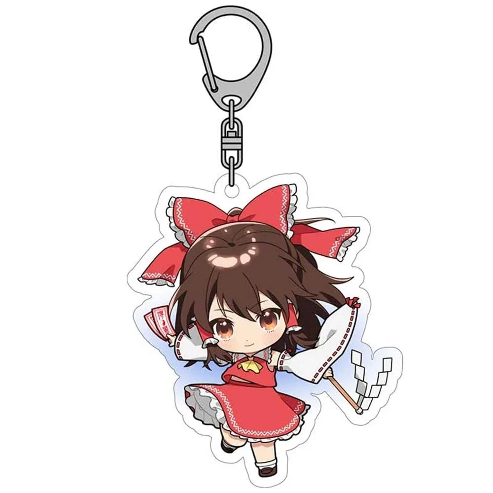 Touhou Project Acrylic Keychain Reimu Durable Collectible Accessory