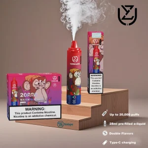 UZY Tornado 20000 – 12 Flavors | 28ml E-Liquid | Type-C Rechargeable