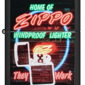 Zippo Lighter - Neon Sign