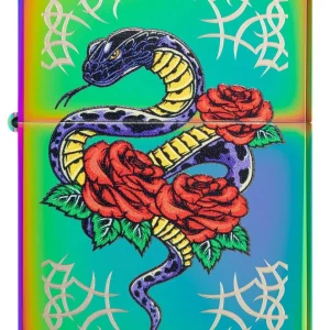 Zippo Lighter - Rose Snake Tattoo