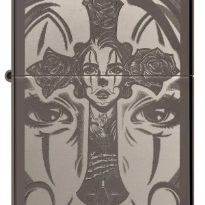 Zippo Lighter - Skull Cross