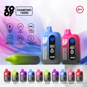 Zooy DIAMOND 15000 – 15,000 Puffs | Type-C Charging | 5% Nicotine