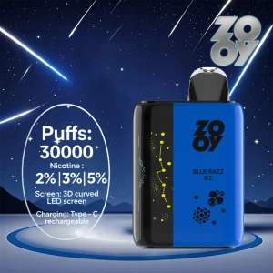 Zooy Stars 30000 | 30,000 Puffs | Dual Mesh Coil | 3D LED Screen | Type-C Rechargeable
